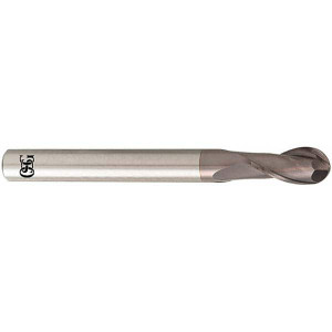 OSG 13mm Diam, 26mm LOC, 2 Flute Solid Carbide Ball End Mill TiAlN Finish, Single End, 110mm OAL, 16mm Shank Diam, Spiral Flute HP416-5118 - 55451405 OSG 13mm Diam, 26mm LOC, 2 Flute Solid Carbide Ball End Mill TiAlN Finish, Single End, 110mm OAL, 16mm Shank Diam, Spiral Flute HP416-5118 - 55451405