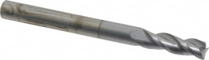Accupro 3/16" Diam 3 Flute Solid Carbide 0.01" Corner Radius End Mill TiCN Finish, 2" OAL, 9/16" LOC, 3/16" Shank Diam, 35° Helix, RH Cut, RH Flute, Centercutting 12179663 - 73513871