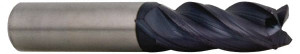 Accupro 1/2" Diam 4 Flute Solid Carbide 0.015" Chamfer Width Corner Chamfer End Mill AlTiN Finish, 3" OAL, 1-1/4" LOC, 1/2" Shank Diam, Variable° Helix, RH Cut, RH Flute, Centercutting 446T5000C11 - 82892464