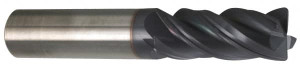 Accupro 1/2" Diam 4 Flute Solid Carbide 0.015" Corner Radius End Mill AlTiN Finish, 3" OAL, 1-1/4" LOC, 1/2" Shank Diam, Variable° Helix, RH Cut, RH Flute, Centercutting 4365000015C11 - 76005826