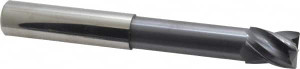 Accupro 3/4" Diam 4 Flute Solid Carbide 0.02" Chamfer Width Corner Chamfer End Mill AlTiN Finish, 6" OAL, 1" LOC, 3/4" Shank Diam, Variable° Helix, RH Cut, RH Flute, Centercutting, 3-3/8" Extended Reach 446NL7500C11 - 85646545