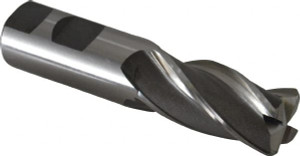 Hertel 1" Diam 4 Flute Cobalt 1/8" Corner Radius End Mill 4-1/2" OAL, 2" LOC, 1" Shank Diam, RH Cut, RH Flute, Centercutting 15276 - 89337612