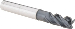 Iscar 3/8" Diam 4 Flute Solid Carbide 0.015" Chamfer Width Corner Chamfer End Mill TiAlN Finish, 3" OAL, 3/4" LOC, 3/8" Shank Diam, 38° Helix, RH Cut, RH Flute, Centercutting 5622434 - 62305719