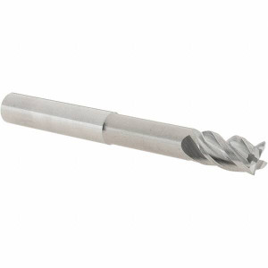 Iscar 10mm Diam 4 Flute Solid Carbide 0.2mm Corner Radius End Mill Uncoated, 92mm OAL, 15mm LOC, 10mm Shank Diam, Variable° Helix, RH Cut, RH Flute, 50mm Extended Reach 5623229 - 30730758