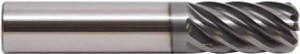 M.A. Ford 1/2" Diam 7 Flute Solid Carbide 0.03" Corner Radius End Mill ALtima Blaze Finish, 3" OAL, 5/8" LOC, 1/2" Shank Diam, 38° Helix, RH Cut, RH Flute 18050004B - 84692243