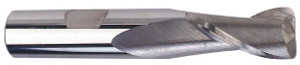 M.A. Ford 1" Diam 2 Flute Solid Carbide 0.06" Corner Radius End Mill Uncoated, 4" OAL, 1-1/2" LOC, 1" Shank Diam, 30° Helix, RH Cut, RH Flute, Centercutting 12110005 - 00427658