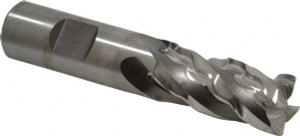 Niagara Cutter 1" Diam 4 Flute Cobalt 0.03" Chamfer Width Corner Chamfer End Mill Uncoated, 6-1/2" OAL, 4" LOC, 1" Shank Diam, RH Cut, RH Flute, Centercutting 17013182 - 91350546