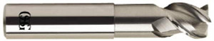 OSG 5/8" Diam 3 Flute Solid Carbide 0.03" Corner Radius End Mill Uncoated, 3-1/2" OAL, 5/8" LOC, 5/8" Shank Diam, 45° Helix, RH Cut, RH Flute, 1-5/8" Extended Reach 20431000 - 88371638