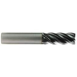OSG 5/8" Diam 5 Flute Solid Carbide 0.03" Corner Radius End Mill TiAlN Finish, 3" OAL, 3/4" LOC, 3/4" Shank Diam, 35° Helix, RH Cut, RH Flute, Centercutting VG534-6265 - 53413654