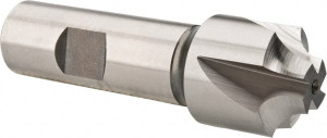 Hertel 1/4" Radius, 1" Diam, 4 Flute Cobalt Corner Rounding End Mill Single End, Uncoated, 3-1/4" OAL, 3/4" Shank Diam 13080 - 79572897