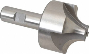 Hertel 3/4" Radius, 2-1/4" Diam, 4 Flute High Speed Steel Corner Rounding End Mill Single End, Uncoated, 4-1/8" OAL, 3/4" Shank Diam 13088 - 79573150