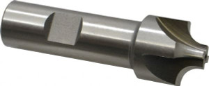 KEO 7mm Radius, 1" Diam, 4 Flute High Speed Steel Corner Rounding End Mill Single End, Uncoated, 3-1/4" OAL, 3/4" Shank Diam 14423 - 33019092