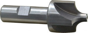 KEO 7/16" Radius, 1-3/8" Diam, 4 Flute High Speed Steel Corner Rounding End Mill Single End, Uncoated, 3-3/4" OAL, 3/4" Shank Diam 14320 - 33018664