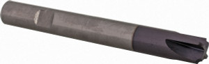 Komet 1mm Radius, 0.0394" Diam, 4 Flute Solid Carbide Corner Rounding End Mill Single End, TiAlN Finish, 2.756" OAL, 0.315" Shank Diam 70922570040603 - 66172685