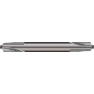 Micro 100 3/16" Radius, 1/2" Diam, 3 Flute Solid Carbide Corner Rounding End Mill Double End, Uncoated, 3" OAL, 1/2" Shank Diam CRE-500-187 - 59062000
