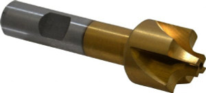 Value Collection 3/16" Radius, 7/8" Diam, 4 Flute High Speed Steel Corner Rounding End Mill Single End, TiN Finish, 3" OAL, 1/2" Shank Diam 183-6122 - 05208467
