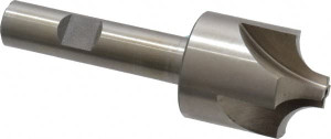 Value Collection 11/32" Radius, 1-1/8" Diam, 4 Flute High Speed Steel Corner Rounding End Mill Single End, Uncoated, 3-1/2" OAL, 1/2" Shank Diam 182-6221 - 01826221