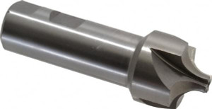 Value Collection 7/16" Radius, 1-3/8" Diam, 4 Flute High Speed Steel Corner Rounding End Mill Single End, Uncoated, 4" OAL, 1" Shank Diam 182-6288 - 01826288