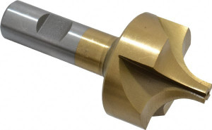 Value Collection 5/8" Radius, 1-15/16" Diam, 4 Flute High Speed Steel Corner Rounding End Mill Single End, TiN Finish, 4" OAL, 3/4" Shank Diam 183-6403 - 05208830