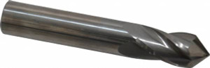 Melin Tool 1/2" Diam, 1" LOC, 4 Flute, 90° Point Angle, Solid Carbide Drill Mill Uncoated, 3" OAL, 1/2" Shank Diam CCMG-1616-DP - 01319888