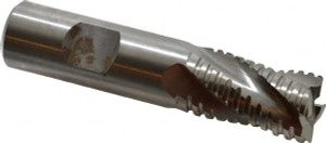 Hertel 3/4" Diam 4-Flute Cobalt Square Roughing & Finishing End Mill Uncoated, 1-1/4" LOC, 3-1/2" OAL, 3/4" Shank Diam, Chipbreaker 11257 - 59914606