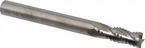 M.A. Ford 1/4" Diam 4-Flute 30° Solid Carbide Square Roughing & Finishing End Mill Uncoated, 3/4" LOC, 2-1/2" OAL, 1/4" Shank Diam, Chipbreaker, Regular Length, Series 114 11425000 - 01946169