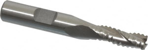 Value Collection 9/32" Diam 3-Flute 30° Cobalt Square Roughing & Finishing End Mill Uncoated, 3/4" LOC, 2-1/2" OAL, 3/8" Shank Diam, Chipbreaker 724-4044 - 01859180