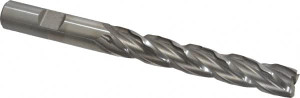 Weldon 1/2" Diam 4-Flute 30° High Speed Steel Square Roughing & Finishing End Mill Uncoated, 3" LOC, 5" OAL, 1/2" Shank Diam 65810-00-W - 81750341