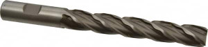 Weldon 5/8" Diam 4-Flute 30° High Speed Steel Square Roughing & Finishing End Mill Uncoated, 4" LOC, 6-1/8" OAL, 5/8" Shank Diam, Regular Length 66116-00-W - 81752420