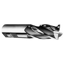 Weldon 1-1/4" Diam 6-Flute 30° Cobalt Square Roughing & Finishing End Mill Uncoated, 6" LOC, 8-1/2" OAL, 1-1/4" Shank Diam 66612-00-W - 05049630