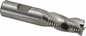 Niagara Cutter 3/4" Diam, Coarse Pitch, 1-1/2" LOC, 3 Flute Cobalt Roughing Square End Mill Uncoated, 3-3/4" OAL, 3/4" Shank Diam, Single End, Centercutting, 36° Helix 17014380 - 45527264