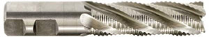 Niagara Cutter 1-1/2" Diam, Coarse Pitch, 8" LOC, 6 Flute Cobalt Roughing Square End Mill Uncoated, 10-1/2" OAL, 1-1/4" Shank Diam, Single End, 30° Helix 17014260 - 45525359