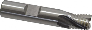 OSG 1/2" Diam, Coarse Pitch, 1/2" LOC, 3 Flute Cobalt Roughing Square End Mill Uncoated, 2-1/2" OAL, 1/2" Shank Diam, Single End, Centercutting, 25° Helix 4105200 - 75020933