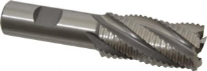OSG 1" Diam, Coarse Pitch, 2" LOC, 5 Flute Cobalt Roughing Square End Mill Uncoated, 4-1/4" OAL, 3/4" Shank Diam, Single End, 30° Helix 4910100 - 75021402