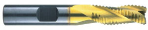 RobbJack 3/4" Diam, Fine Pitch, 1-1/2" LOC, 3 Flute Solid Carbide Roughing Square End Mill AlTiN Finish, 4" OAL, 3/4" Shank Diam, Single End, Centercutting, 30° Helix STR-303-24-A - 01717206
