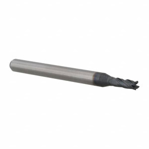 Accupro 0.08", 0.24" LOC, 1/8" Shank Diam, 1-1/2" OAL, 4 Flute, Solid Carbide Square End Mill Single End, AlTiN Finish, Spiral Flute, 30° Helix, Centercutting, Series Miniature 6501999 - 78958410