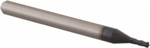 Accupro 3/64", 0.141" LOC, 1/8" Shank Diam, 1-1/2" OAL, 4 Flute, Solid Carbide Square End Mill Single End, AlTiN Finish, Spiral Flute, 30° Helix, Centercutting, Right Hand Cut, Right Hand Flute, Series Miniature 6501948 - 62777628