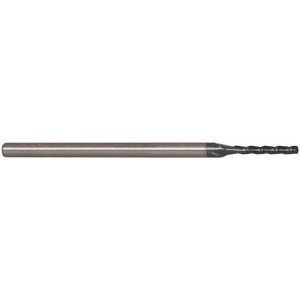 Accupro 0.07", 1/2" LOC, 1/8" Shank Diam, 2-1/2" OAL, 3 Flute, Solid Carbide Square End Mill Single End, AlTiN Finish, Spiral Flute, 30° Helix, Centercutting, Series Miniature AP64540826 - 64540826