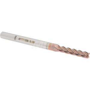 Accupro 5/32", 3/4" LOC, 3/16" Shank Diam, 2-1/2" OAL, 4 Flute, Solid Carbide Square End Mill Single End, TiCN Finish, Spiral Flute, 40° Helix, Centercutting, Right Hand Cut, Right Hand Flute 12183394 - 07771330