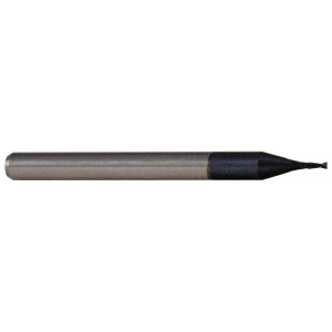 Accupro 0.09", 0.27" LOC, 1/8" Shank Diam, 1-1/2" OAL, 2 Flute, Solid Carbide Square End Mill Single End, AlTiN Finish, Spiral Flute, 30° Helix, Centercutting, Series Miniature 6500707 - 64536238