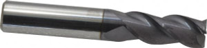 Accupro 7/16", 1" LOC, 7/16" Shank Diam, 2-3/4" OAL, 3 Flute, Solid Carbide Square End Mill Single End, AlTiN Finish, Spiral Flute, 40° Helix, Centercutting, Right Hand Cut, Right Hand Flute 12182051 - 82419326