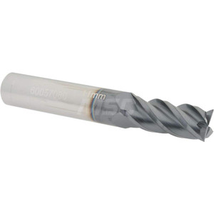 Accupro 11mm, 25mm LOC, 12mm Shank Diam, 76mm OAL, 4 Flute, Solid Carbide Square End Mill Single End, AlTiN Finish, Spiral Flute, 40° Helix, Centercutting, Right Hand Cut, Right Hand Flute 12182572 - 60057080