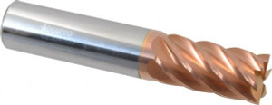 Accupro 3/4", 1-1/2" LOC, 3/4" Shank Diam, 4" OAL, 6 Flute, Solid Carbide Square End Mill Single End, TiCN Finish, Spiral Flute, 40° Helix, Centercutting, Right Hand Cut, Right Hand Flute 12183870 - 62504352