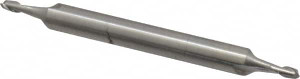 Cleveland 5/64", 1/8" LOC, 3/16" Shank Diam, 2" OAL, 2 Flute, High Speed Steel Square End Mill Double End, Uncoated, Spiral Flute, 30° Helix, Centercutting, Right Hand Cut, Right Hand Flute, Series HMD-2 C41006 - 87372678
