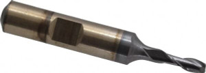 Cleveland 5/32", 7/16" LOC, 3/8" Shank Diam, 2-3/8" OAL, 2 Flute, High Speed Steel Square End Mill Single End, TiCN Finish, Spiral Flute, 30° Helix, Centercutting, Right Hand Cut, Right Hand Flute, Series HG-2 C33804 - 87393674