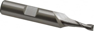 Cleveland 5/32", 7/16" LOC, 3/8" Shank Diam, 2-3/8" OAL, 2 Flute, Cobalt Square End Mill Single End, Uncoated, Spiral Flute, 30° Helix, Centercutting, Right Hand Cut, Right Hand Flute, Series HGC-2 C32480 - 87375671