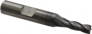 Cleveland 15/64", 5/8" LOC, 3/8" Shank Diam, 2-7/16" OAL, 4 Flute, High Speed Steel Square End Mill Single End, TiCN Finish, Spiral Flute, 30° Helix, Centercutting, Right Hand Cut, Right Hand Flute, Series HG-4C C33247 - 87379210