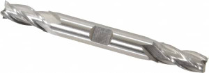 Cleveland 21/64", 3/4" LOC, 3/8" Shank Diam, 3-1/2" OAL, 4 Flute, High Speed Steel Square End Mill Double End, Uncoated, Spiral Flute, 30° Helix, Centercutting, Right Hand Cut, Right Hand Flute, Series HD-4C C33037 - 87407391