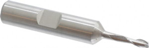 Cleveland 1/8", 3/8" LOC, 3/8" Shank Diam, 2-5/16" OAL, 2 Flute, High Speed Steel Square End Mill Single End, Uncoated, Spiral Flute, 30° Helix, Centercutting, Right Hand Cut, Right Hand Flute, Series HGN-2 C38982 - 87398798