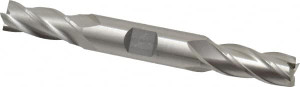 Cleveland 7/16", 1" LOC, 1/2" Shank Diam, 4-1/2" OAL, 4 Flute, Cobalt Square End Mill Double End, Uncoated, Spiral Flute, 30° Helix, Centercutting, Right Hand Cut, Right Hand Flute, Series HDC-4C C52180 - 87421970